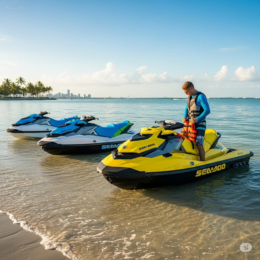 Hourly jet ski rental - perfect for quick Miami water adventures